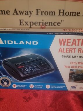 Midland Weather Alert AM/FM Radio Alarm - Black